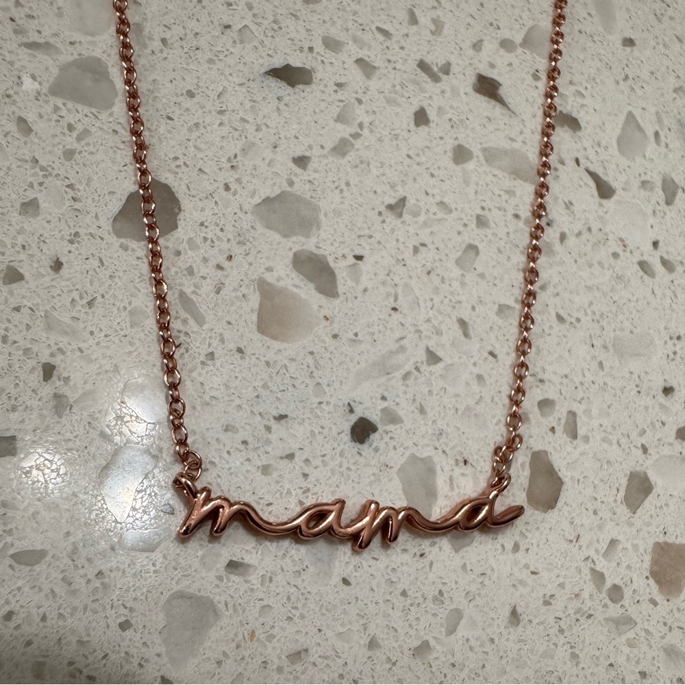 Gold Dainty mama Adjustable Necklace